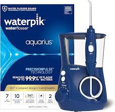 Waterpik Aquarius Water Flosser For Teeth Cleaning, Gums, Braces, Dental Care, Electric Power With 10 Settings, 7 Tips For Multiple Users And Needs, ADA Accepted