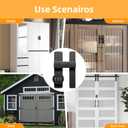 Barn Door Lock,180 Degree Flip Barn Door Locks and Gate Latches, Sliding/Bifold French Door Lock Latch for Gate Barn Garage Shed Window Cabinet Liquor 3-Digit Password Keyless,Black