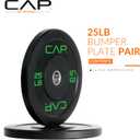 CAP Barbell Rubber Olympic Bumper Plate, 25LB 