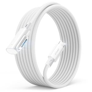 JSAUX USB C to Magnetic 3 Cable 10ft, 140W Magnetic Safe 3 Cable Compatible with MacBook Air (15"/13" M4 2025, M3 2024, M2 2023, M2 2022), MacBook Pro (16"/14" 2024/2023/2021) (White)