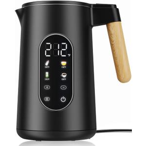 1.7L Electric Kettle with 4 Temperature Presets, Digital Display, Water Boiler with 304 Stainless Steel, Electric Tea Kettle Temperature Control