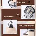 Crazy Power Camping Lantern Rechargeable LED Camping Light Premium Vintage Light 4500 mAh High Capacity Dimmable 3 Light Modes Waterproof for Camping Hiking Fishing Power Outages (CPG100 Green)