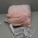 JET'S HOME Heated Blanket 50"x60" - ETL&FCC Certified Flannel Electric Blanket Machine Washable Heating Throw with 5 Heating Levels 3 Hours Auto-Off Overheating Protection Gift for Women (Pink)