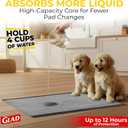 Glad for Pets Activated Carbon Dog Training Pads - Absorbent Large Disposable Dog Pee Pads for Dogs, XL Potty Pads for Dogs, Charcoal Puppy Pads with Adhesive Tabs, Jumbo Dog Pads, 28" x 30", 50 Count