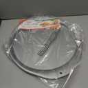 Pizza Pan - 14 Inch Nonstick Pizza Pan for Oven with Widen Handles for Cooking, Baking, and Grilling - Durable, Even Heating, Long-Lasting Kitchen Cookware (1, Grey)