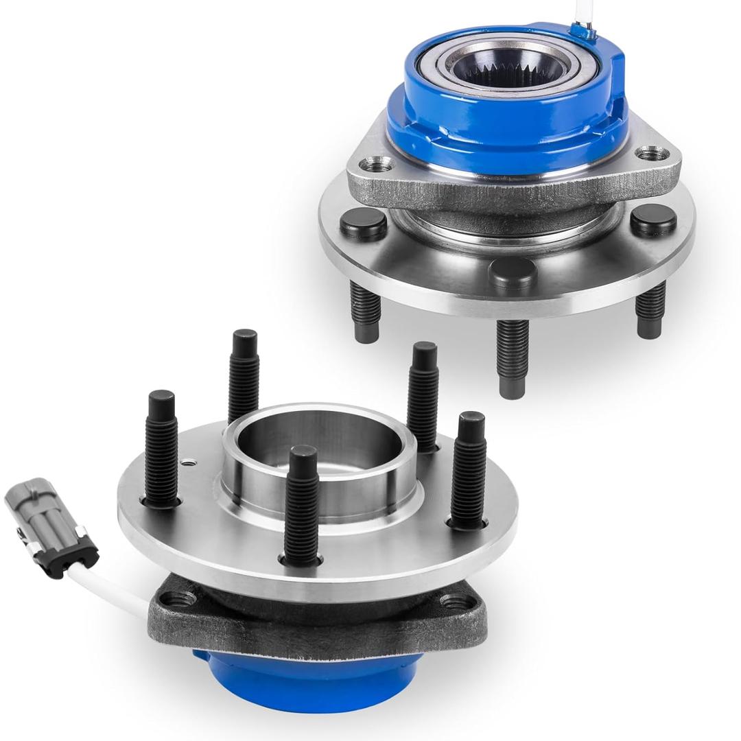 513121 Pair Front Wheel Hub Bearing Assembly Compatible for 00-13 Chevy Impala Compatible for 97-05 Venture Compatible for 97-05 Buick Century Compatible for 06-09 Cadillac DTS 5 Lug W/ABS