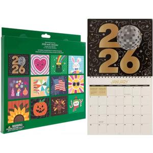 Diamond Art Calendar 2026, DIY Diamond Art Calendar, 12-Month Flip Wall Calendar with To Do List, Diamond Calendars 2026 for Home Office Decoration