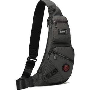 NICGID Sling Bag Chest Shoulder Backpack Crossbody Bags Casual Daypack for Men Women (Small, Black-1)