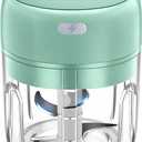 Electric Mini Vegetable Chopper, Food Chopper, Garlic Slicer Veggie, Salad, Lettuce, Onion, Chili Crusher, Tomato Dicer Chopper Cutter & Ginger Meat Mincer for Kitchen, Portable USB Chopper (250ML)