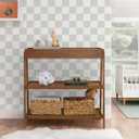 Delta Children Scout Changing Table, Chestnut, 35.25"W x 18.75"D x 34.7"H