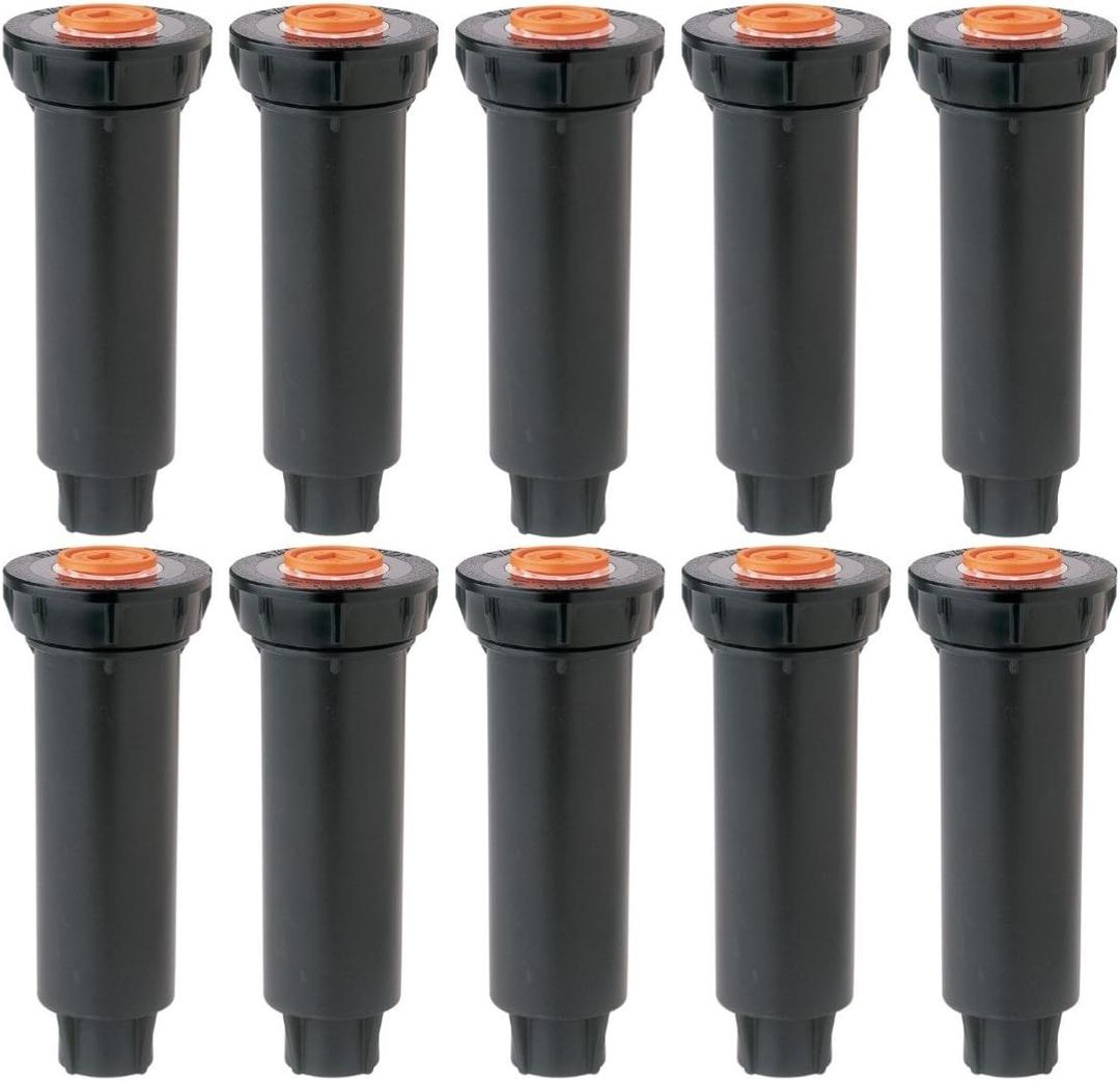 Rain Bird 1800 Series Pop-Up Sprinklers 10 PACK - Nozzles NOT included - RainBird 4" 1804 model pop up irrigation sprinkler for lawn, yard, garden, planter beds
