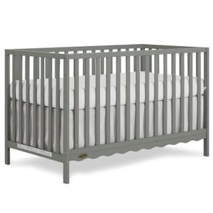 Dream On Me Synergy Wave 5-in-1 Convertible Crib in Seagrass, JPMA & Greenguard Gold Certified, Converts from a Baby Crib to a Toddler Bed, Daybed, and Full-Size Bed