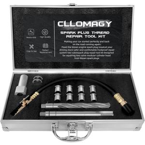 38900 Two Valve Tool Kit for Ford Triton,Spark Plug Thread Repair Kit,Foolproof Spark Plug Repair System Compatible with Ford F150/250/350 E150/250/350 4.6L,5.4L,6.8L Two Valve Engine