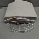 Lampshades Set of 2, Drum Lampshades 11.6" Top x 12.6" Bottom x 9.8" High, Seaside village Medium Lampshades (Spider Fitter), Beige Lampshades Natural Linen Hand Crafted, Easy Assembly Required