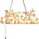 NOLITOY Merry Christmas Led Sign Decorative Tabletop Ornament for Holiday Decor Warm Light for Living Room Bedroom and Christmas Parties
