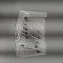 20 Pack 1ml Syringe with Cap for Liquid, 1cc Plastic Small Syringes with Cover, Non-Sterile, No Needle