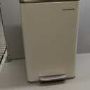 SONGMICS Trash Can, 13-Gallon Gabbage Can, with 15 Trash Bags, Steel, with Soft-Close Lid, Removable Inner Bucket, Handles, Cloud White ULTB595W01V1