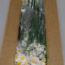 12 Bundles Artificial Daisy Flowers for Outdoors Summer Decor, UV Resistant Fake Cemetery Flowers Faux Plastic Greenery Shrub Plants for Outside Home Gardens Porch Planter Memorial Day Dcor(White)