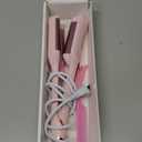 Curling Iron Crimper Hair Tool - ZWIKAGEF Hair Crimper Curling Wand, Curling Iron with Ceramic 3 Barrel for Short Hair Women, Dual Voltage, Anti-Scald, 1.25 Inch