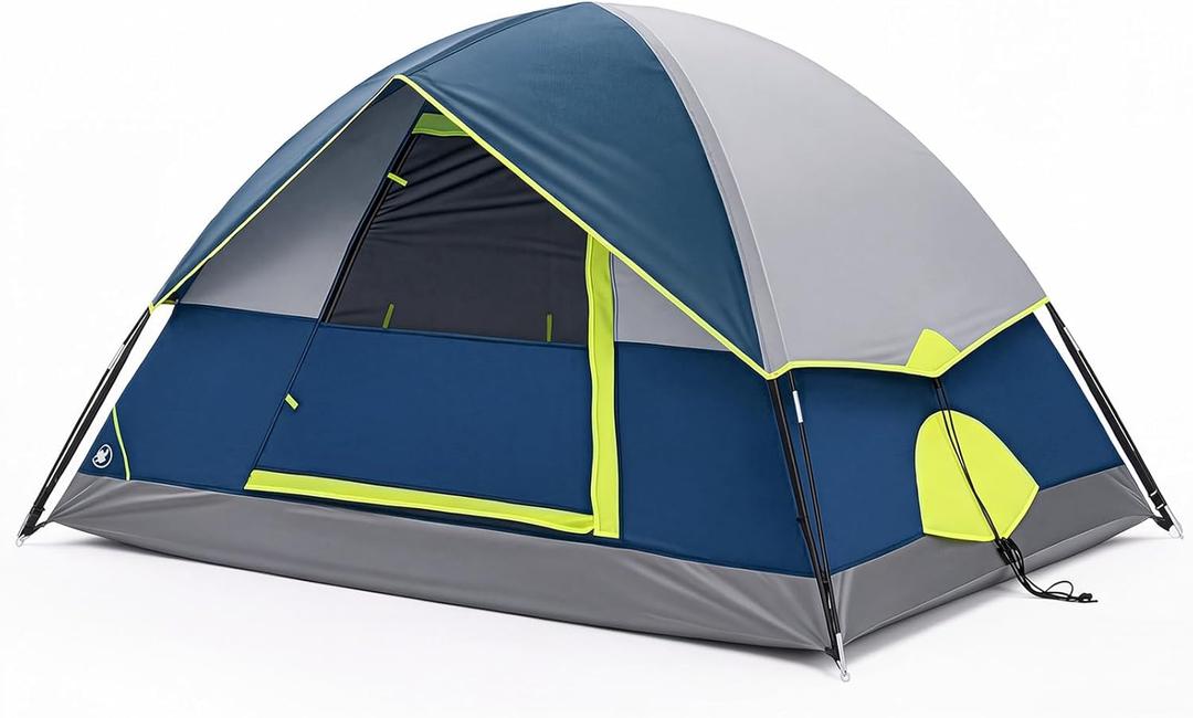 OLIXIS Camping Tent Outdoor 2 Person, Quick Instant Tents Setup for Camping, Waterproof Windproof Dome Tent with Rainfly and Multi-Directional Ventilation Backpacking, Hiking