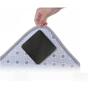 Vestomeli 16 PCS Grippers of Rug Pad, Non-Slip Carpet Gripper for Hardwood Floors and Tile, Reusable and Washable Area Carpet Tape, Double-Sided Adhesive Pads, Keeps Corners Flat