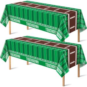OHOME 2 Pack Super Game Bowl Party Decorations 2026 - Football Party Decorations | Football Tablecloth - Football Supplies Favors Decor Accessories for Birthday Banner Backdrop,54" X 108"