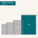 BEZEND 2026 Planner Weekly and Monthly (8.5" x 11"), Large 2-Column Calendar Book (Jul 25-Dec 26), Dual Schedule for Daily Appointment, Easy Track Tabs, Spiral, PU Leather Softcover, Evergreen