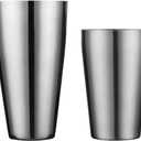 Boston Shaker by QLL, Professional Stainless Steel Cocktail Shaker Set, including 20oz Unweighted & 28oz Weighted Shaker Tins