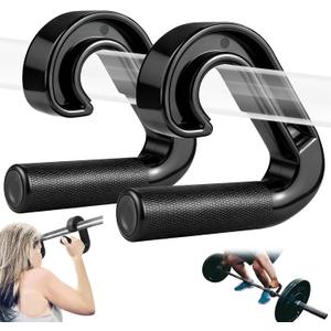 Pull Up Handles, 2 Pack Multifunctional Grip Gym Handles Robust, Ergonomic Portable Neutral Grip, for Home Gym, Strength Training, Resistance Bands Grip, Barbell, Row, Deadlift, Resistant, Bands