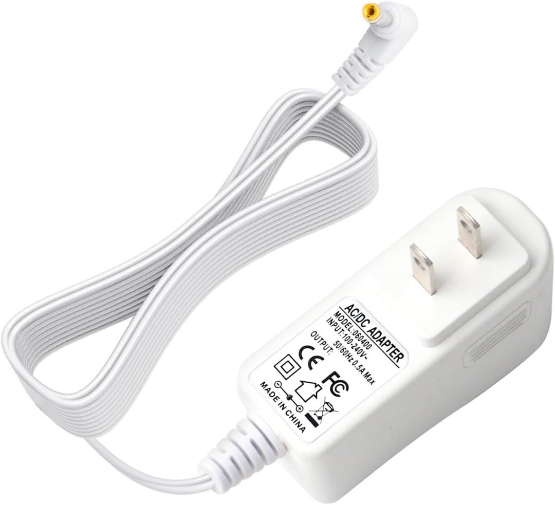 for VTech Baby Monitor Charger,5V DC Power Cord Compatible with VM901 VM919HD VM919-2HD VM819 VM819-2PU Parent Unit Video Monitor Handheld Screen,White Adapter Cable (Not for Baby Unit Cam)