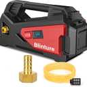 Battery Operated Transfer Pump Compatible with Milwaukee18V,2-5Ah Battery, Cordless Water Pump, Self-Priming RV Water Pumps, Boat Bilge Pump, Pressure Diaphragm Pump 300GPH(Not include Battery) (Red)