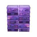 Small Plastic Storage Containers Clear Arts & Crafts Storage Boxes & Organizers Stackable Small Containers With Lids For Organizin (Set 6)