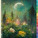Planner 2025-2025 Planner, 9" x 11", Jul.2025 - Jun.2026, Weekly and Monthly with Colorful Tabs, Strong Twin-wire, Back Pocket - Dreaming Moon