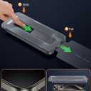 ruwa Screen Protector for iPhone 15 Pro Max 2-Pack Privacy Tempered Glass Film with Auto Dust-Elimination Alignment Kit, 9H Hardness Drop Protection, Scratch Resistant, Full Coverage, Bubble-Free