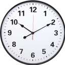 LEIKE Metal Large Wall Clock 24IN Black, Retro Silent Quartz Battery Operated, Decorative for Patio, Kitchen, Living Room, Bedroom, Pool