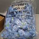 Wettarn 50 Sets Small Tiny Plush Bear Bulk 4.72 Inch Mini Stuffed Animals Small Bear Party Favors with Thank You Tags and Mesh Bags for DIY Keychain Birthday(Blue)