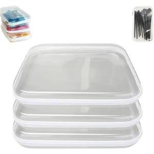 Clear Zipper Pouches, Hard Shell Zipper Case, 3 Pcs