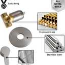 Shower Valve Handle Bathroom Shower Mixer Valve Kit, Wall Mount Rough-in Tub Shower Control Valves Round 1 Way Single Function, Female Thread, Brushed Nickel