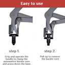 Car Clip Pliers, Panel Clip Removal Pliers,Professional Plastic Fastener Removal Tool for Auto Door Panels,Comfort Grip Handle,Damage-Free Disassembly