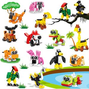 20PCS Mini Animal Building Blocks Party Favors for Kids 4-8 8-12 Easter Egg Fillers Goodie Bag Stuffers Classroom Treasure Box Toys Carnival Prizes Bulk Pinata Trinket Birthday Return Gifts Boy Girl