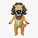 Morph Inflatable Lion Costume for Adults, Funny Blow Up Lion Outfit, Inflatable Animal Costume for Men, Halloween Costumes for Adults