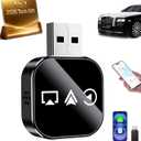 Wireless Carplay Adapter 3 in 1 2026 Updated Video Input Adapters for iPhone USB Cars with Bluetooth to Android Auto Smart Screen Mirroring Device for Movies on Interior Electronics Auxiliar