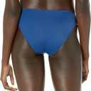 Amazon Essentials Women's Side Tab Bikini Swimsuit Bottom (Medium, Deep Blue)