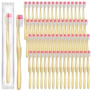 Tessco 500 Pcs Disposable Toothbrushes Individually Wrapped Soft Bristle Tooth Brush Set Travel Toothbrushes Bulk for Adults Oral Hygiene Dental Care Camping Guestroom Hote