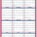 AT-A-GLANCE Dry Erase Calendar 2026-2027 Academic & Regular Year Wall Planner, 12-Month, 24" x 36", Double Sided, Vertical (PM210S28)