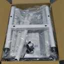 Step Stool with Handle for Adults and Seniors, Heavy Duty One Step Wooden Platform Stool with Adjustable Handrail, Wide Non Slip Footstool for Bedside, Bathroom and Home