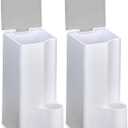 2 Pack Holder for Clorox Toilet Wand, Compatible with Clorox Toilet Wand Holder only, White & Gray