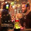 Gifts for Mom, Mothers Day Romantic Gift - Light Up Preserved Roses Enchanted Red Forever Silk Flowers for Mom Women Wife Girl Friend, Valentines, Birthday, Christmas, Thanksgiving, Wedding