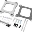 1932 3/4" Carburetor Gasket Adapter Kit 4Bbl To 4Bbl, Silver