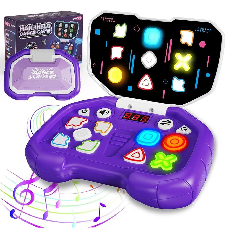 Handheld Games for Kids Ages 4-8,Light Up Electronic Fast Press Game,Puzzle Sensory Toys for Kids 8-12,Fidget Games Travel Toys for Boys Girls Birthday Gifts for 6 7 8 9 10 11 12 Years Old Kids Teens, Pack 2